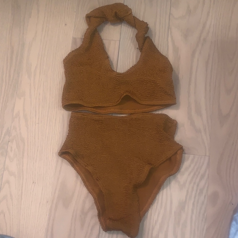 Brown Swimwear Set